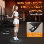 PRAISUN 0.6" Thicker Gym Mat, 6 Tiles 24 Sq Ft Workout Mats, Interlocking Foam - Image 7