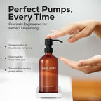Amber Glass Soap and Lotion Dispenser Set - Image 4