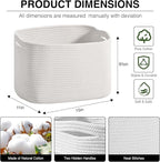 Woven Cotton Rope Storage Basket - Image 2