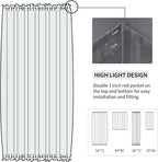 DWCN French Door Curtains – Rod Pocket Thermal Blackout Curtain - Image 3