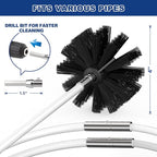 Sealegend 15 Feet Dryer Vent Cleaner Kit/Lint Remover/Upgraded Flexible - Image 2