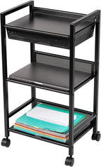 Mind Reader Cart with Covered Compartment, Office Organizer, 15.5" L x 11" W x - Image 5