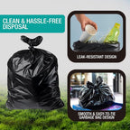32-33 Gallon Black Trash Bags, Heavy-Duty | 32” x 38” | 250 Count Bulk Pack | - Image 3