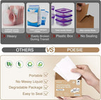 Poesie Magnolia Travel Laundry Detergent Strips 40 Sheets Liquidless Laundry - Image 3
