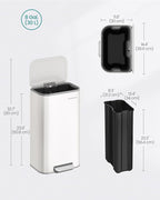 SONGMICS Kitchen Trash Can, 8-Gallon Garbage Can - Image 5