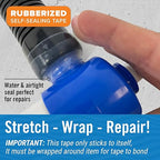 Clear Heavy Duty Silicone Tape, Self-Fusing Rubber Hose and Plumbing Water Pipe - Image 4