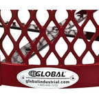 Global Industrial Outdoor Diamond Steel Trash Can - Image 6