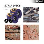 4 inch Stripping Discs Rust Remover Discs Remove Paint and Oxidation 5/8 inch - Image 3