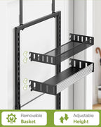 6-Tier Over the Door Pantry Organizer, 2 in 1 Large Door Spice Rack - Image 4
