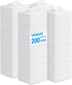 Shop Towel Rag, 200 Pack Reusable Rags Bulk Microfiber Cleaning Cloth Lint Free by Unimade