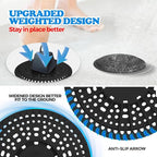 zaa Shower Drain Hair Catcher, Upgraded 2Pack Premium Silicone Drain Protector - Image 3