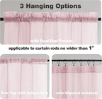 Chyhomenyc Sheer Curtains 24 Inch Length, Small Window Curtains - Image 3