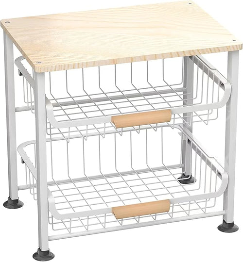 3-Layer Kitchen Fruit Storage Basket Snack Rack, countertop Storage Rack by NiuYichee