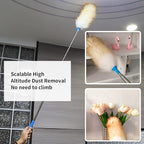 Wool Lambswool Extendable Cleaning Brush Duster 21.2-51.2in, Anti-Static - Image 4