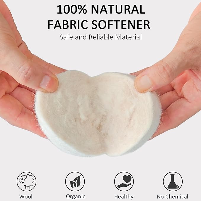 12 Pack Wool Dryer Balls XL Reusable Laundry Balls - Image 3
