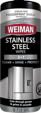 Weiman Stainless Steel Cleaner, Removes Dirt, and Grease, No Streaks or Residue by Weiman