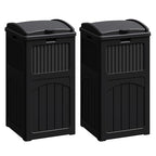 Flamaker 30 Gallon Trash Can, Resin Outdoor Garbage Can by Flamaker