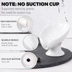 Soap Dish Set, Self Draining Bar Soap Holder - Image 2