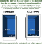 LOVMOR Pull Out Cabinet Organizer 15½" W x 21½" D, Kitchen Cabinet Pull Out - Image 4