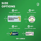 Personalized Name Tag Stickers for Kids | Dinosaur Waterproof Labels for School - Image 2