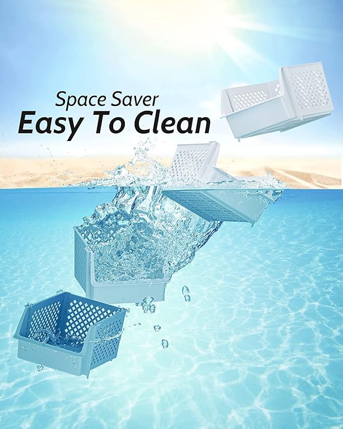 Skywin TidyFriend Plastic Stackable Storage Bins - Image 7