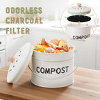 Compost Bin for Kitchen Counter, 1 Gallon Compost Bucket - Image 6