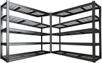 65" W Garage Shelving Heavy Duty, 5 Tier Garage Shelves, Commercial Metal Shelf by PMKES