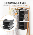 Deep Hanging Closet Organizers and Storage, Closet Hanging Storage Shelves - Image 5