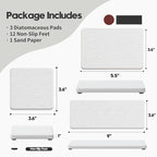 3PCS Bathroom Sink Vanity Trays, Quick Stone Drying Mat Dish Soap Dispenser - Image 3