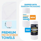 Microfiber Cleaning Cloth, 50 Sheets Shop Towels Commercial Grade Washcloths - Image 3