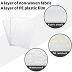 Breling 100 Pcs 31.5 x 71 Inch Disposable Bed Sheets Oil-proof PE Film Massage - Image 2