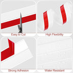 MYFAMIREA Door Weather Stripping 1IN x 20FT Door Draft Stopper Seal Tape - Image 4
