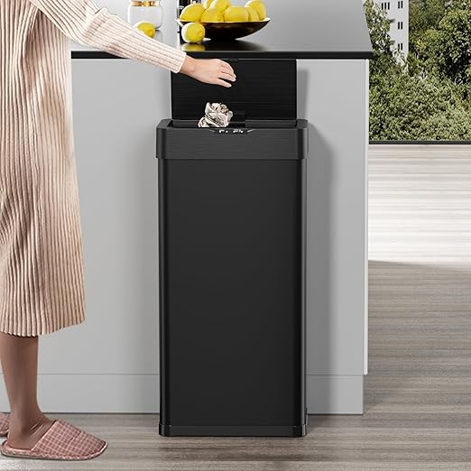 TLSUNNY 16 Gallon Motion Sensor Trash Can, Touchless Automatic Garbage Can - Image 9