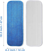 Microfiber Mop Pads, 18.5 x 6.3 Inch Reusable and Washable Spray Mop Pads - Image 2