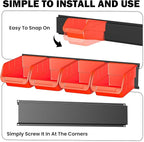 Ultrawall Wall Mounted Storage Bins, Plastic Hanging Storage Organizer Bins - Image 6