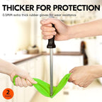 Vgo 2-Pairs Dishwashing Gloves, Reusable Household Gloves, Long Sleeve - Image 2