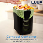 STORi Luup Bathroom Wastebasket, Secure Grocery Bags, Plastic Garbage Container - Image 5