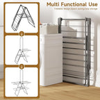 Bigzzia Clothes Drying Rack Foldable, 68.9Inch High Hanger Laundry Drying Rack - Image 2