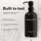 Luxury Glass Hand and Dish Soap Dispenser Set by Brighter Barns - Image 3