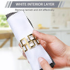 Breling 6 Pcs Silver Jewelry Polishing Cloths 6 x 8 inches Jewelry Cleaning - Image 5