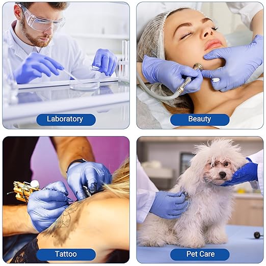 JMU Nitrile Gloves Case Medium, Gloves Disposable Latex Free Bulk, 3.5 Mil - Image 6