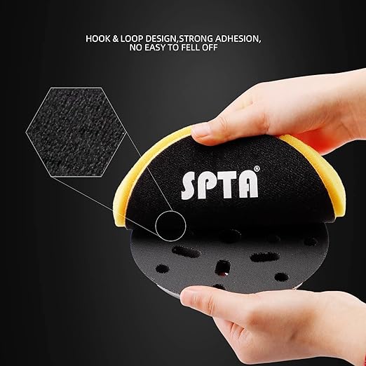Yellow Medium Cut Pad, Buffing Polishing Pads, SPTA 3Pcs 6.5 Inch Face - Image 5