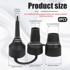 4 Set Air Pump Replacement Nozzles Head - Image 2
