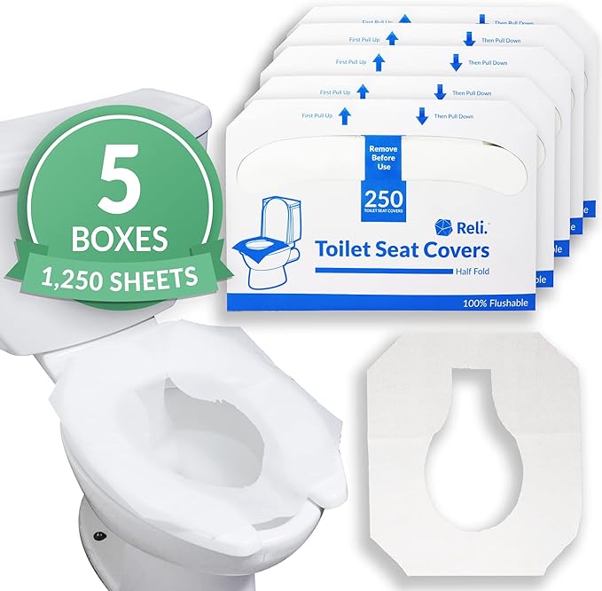 Reli. Toilet Seat Covers | Disposable Toilet Seat Cover by Reli