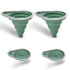 New Upgraded Small Silicone Collapsible Funnel Set by BooMetCheer
