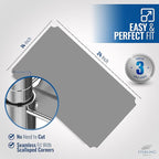 Sterling Shelf Liners for Wire Shelf System: Set of 3 in Graphite: 13.4 x 23.2 - Image 2