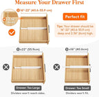 Lifewit 4 Pack Kitchen Drawer Dividers 2.36" High, Plastic Expandable - Image 4