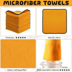 Tallew 12 Pcs Microfiber Towels 16 Inch x 16 Inch Microfiber Cloth Car Drying - Image 3