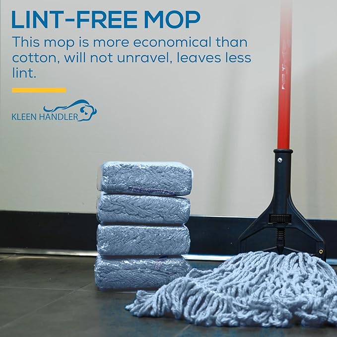 KLEEN HANDLER HEAVY DUTY Commercial Mop Head Replacement, Wet Industrial Cotton - Image 7