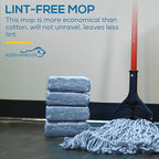KLEEN HANDLER HEAVY DUTY Commercial Mop Head Replacement, Wet Industrial Blue - Image 7